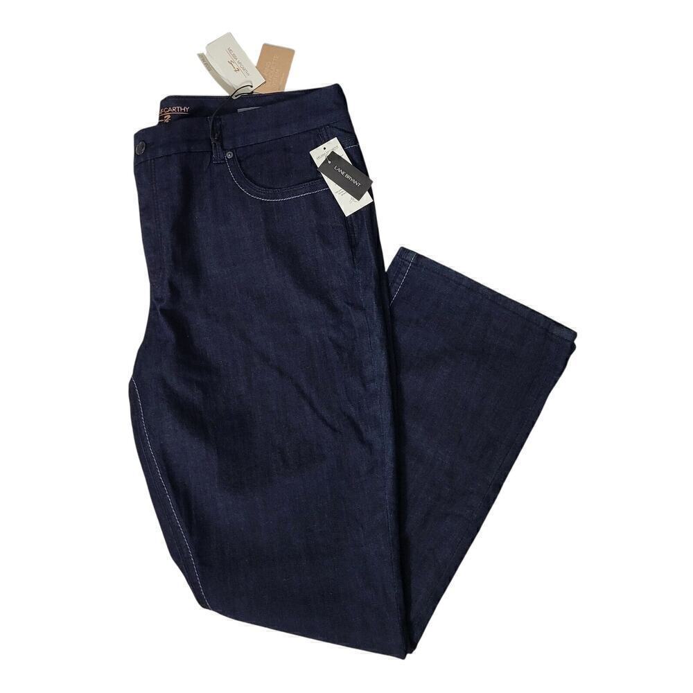 Melissa McCarthy Jeans 26W Seven7 Dark Wash Slim‎ Boot Pants - Picture 3 of 13